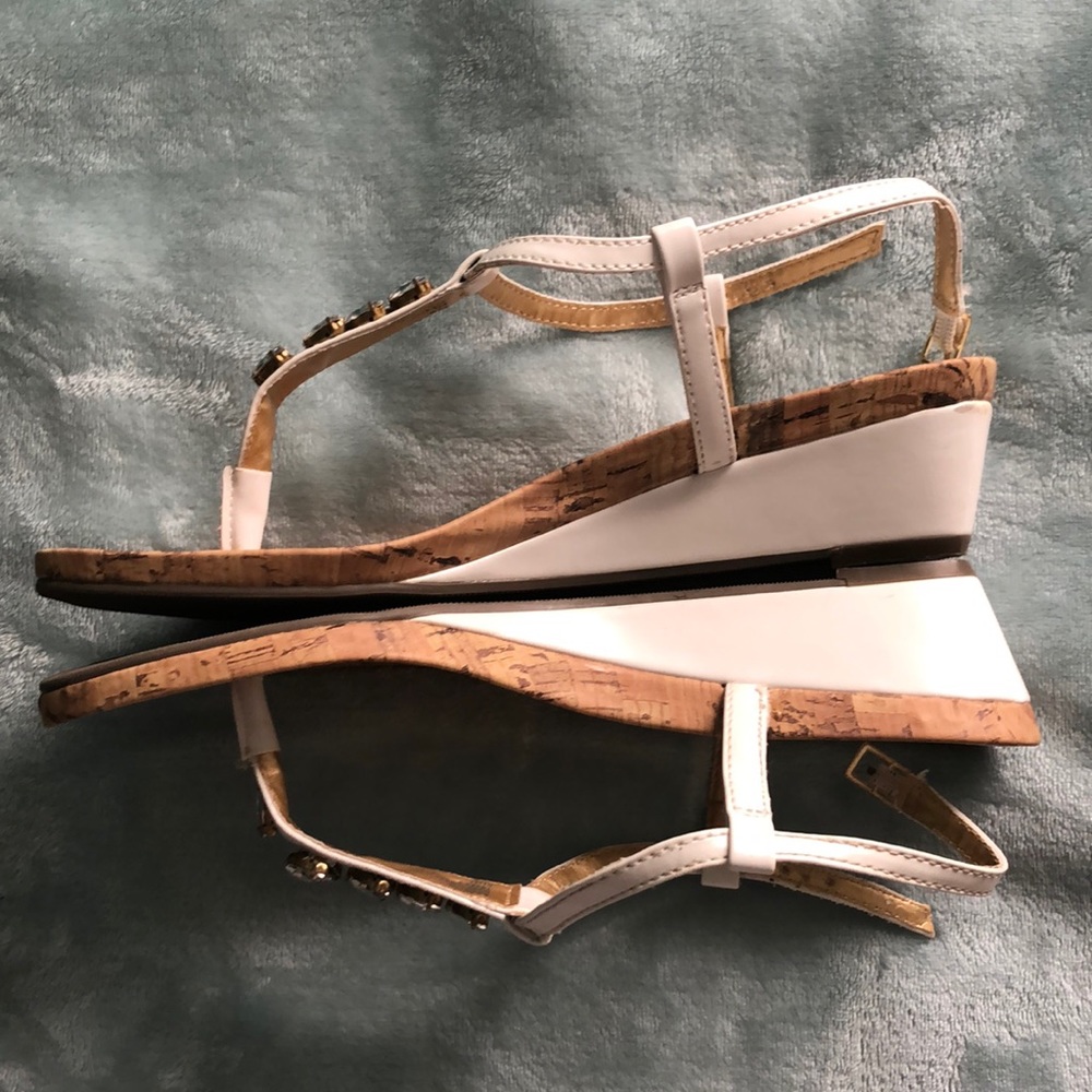 White Thong Sandals - Picture 2 of 5